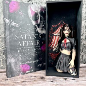Von „Satan's Affair“ inspirierte Buchstütze
